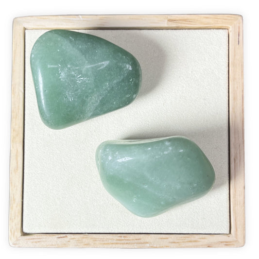 Pierre roulée aventurine verte — douceur apaisante pour les animaux