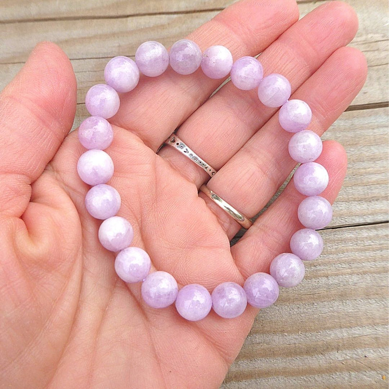 Bracelet en kunzite — pierre de paix et d'apaisement