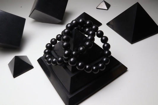 Bracelet en shungite — bouclier anti-ondes