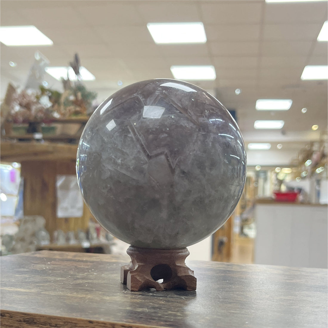 Sphère en fluorite — pierre de concentration