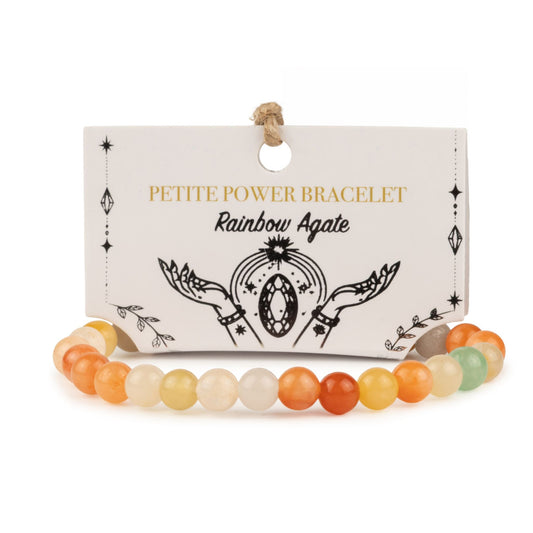 Bracelet Agate Arc-en-ciel — Perles de 6 mm