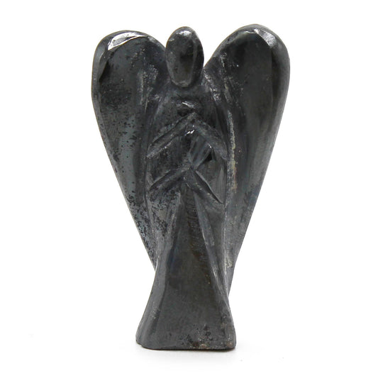 Ange en Hématite Sculpté - Protection & Ancrage