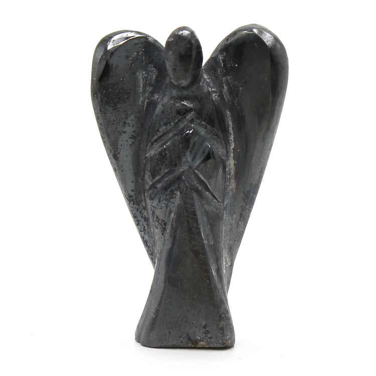 Ange en Hématite Sculpté - Protection & Ancrage