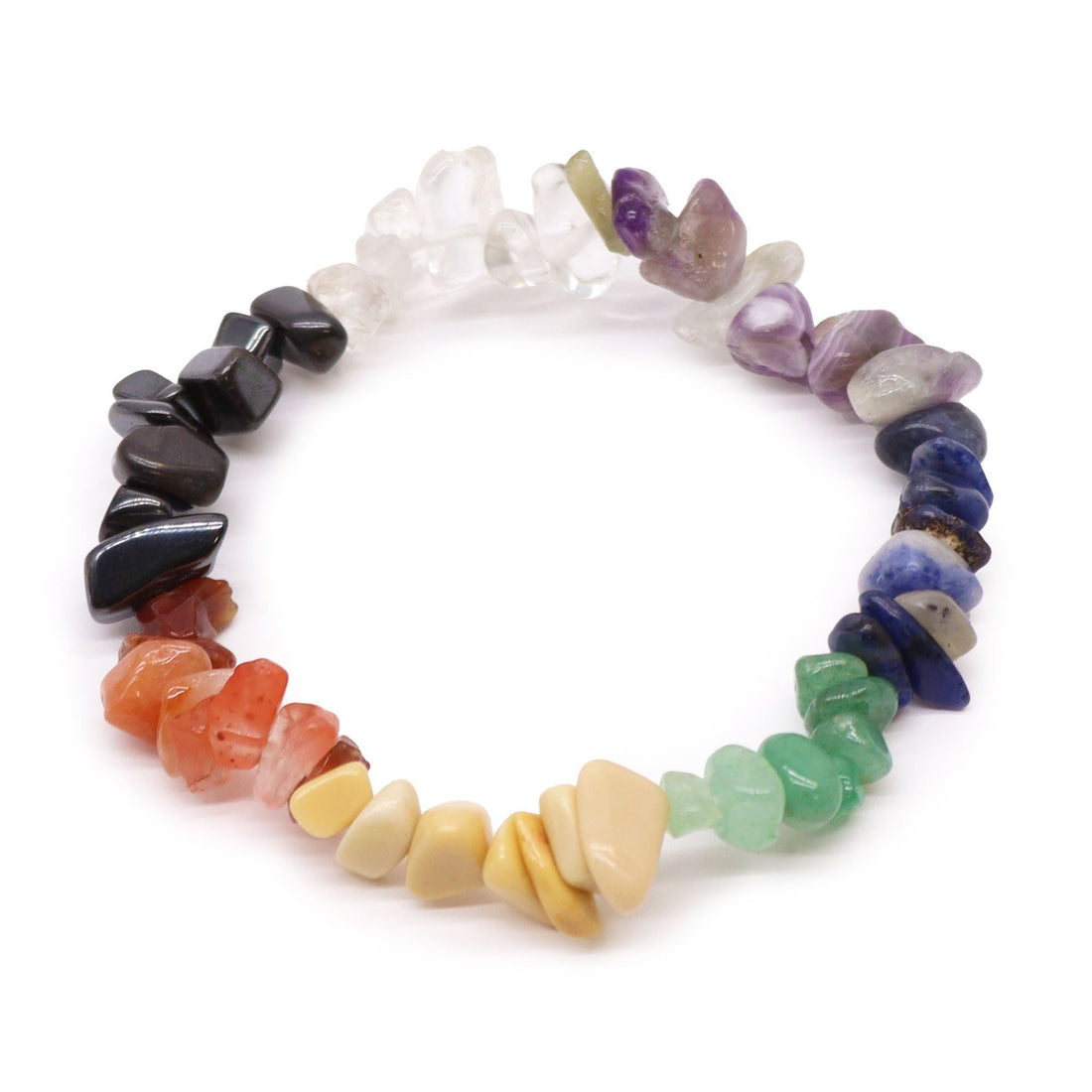 Bracelet en chips de 7 Chakras