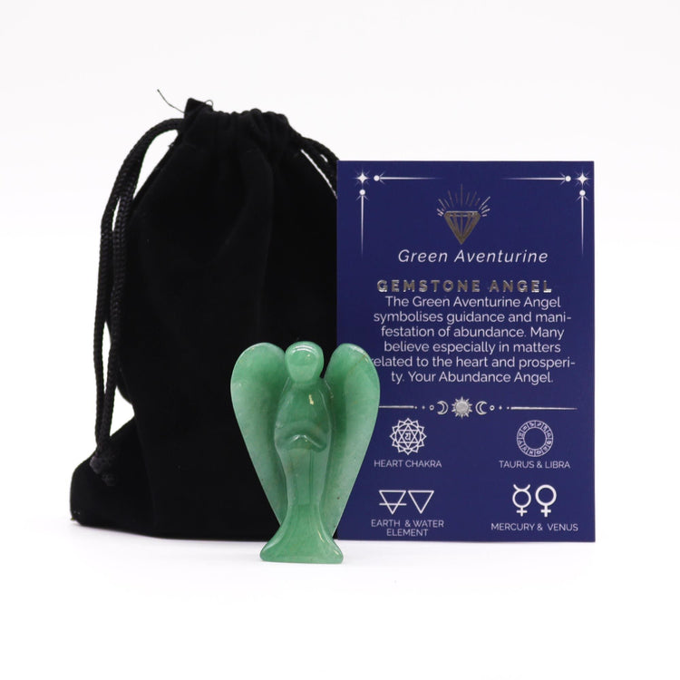 Ange Aventurine Verte - Chance, Abondance & Sérénité