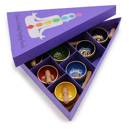 Bols Tibétains 7 Chakras - Coffret Méditation Complet