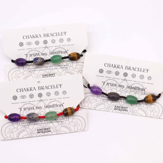 Bracelet 7 Chakras - Quartz Améthyste Lapis Lazuli