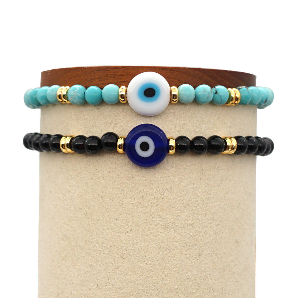 Bracelet en pierre naturelle, protection, mauvais œil - Tatum Cristal