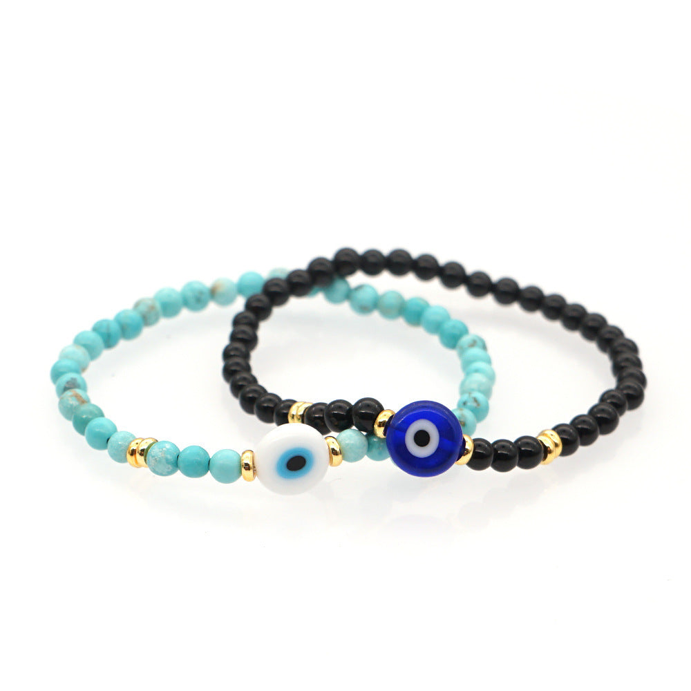 Bracelet en pierre naturelle, protection, mauvais œil - Tatum Cristal