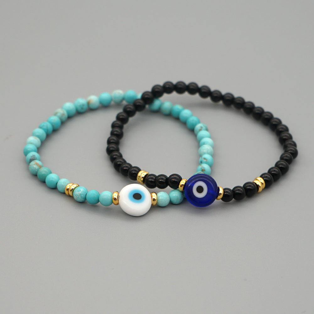 Bracelet en pierre naturelle, protection, mauvais œil - Tatum Cristal