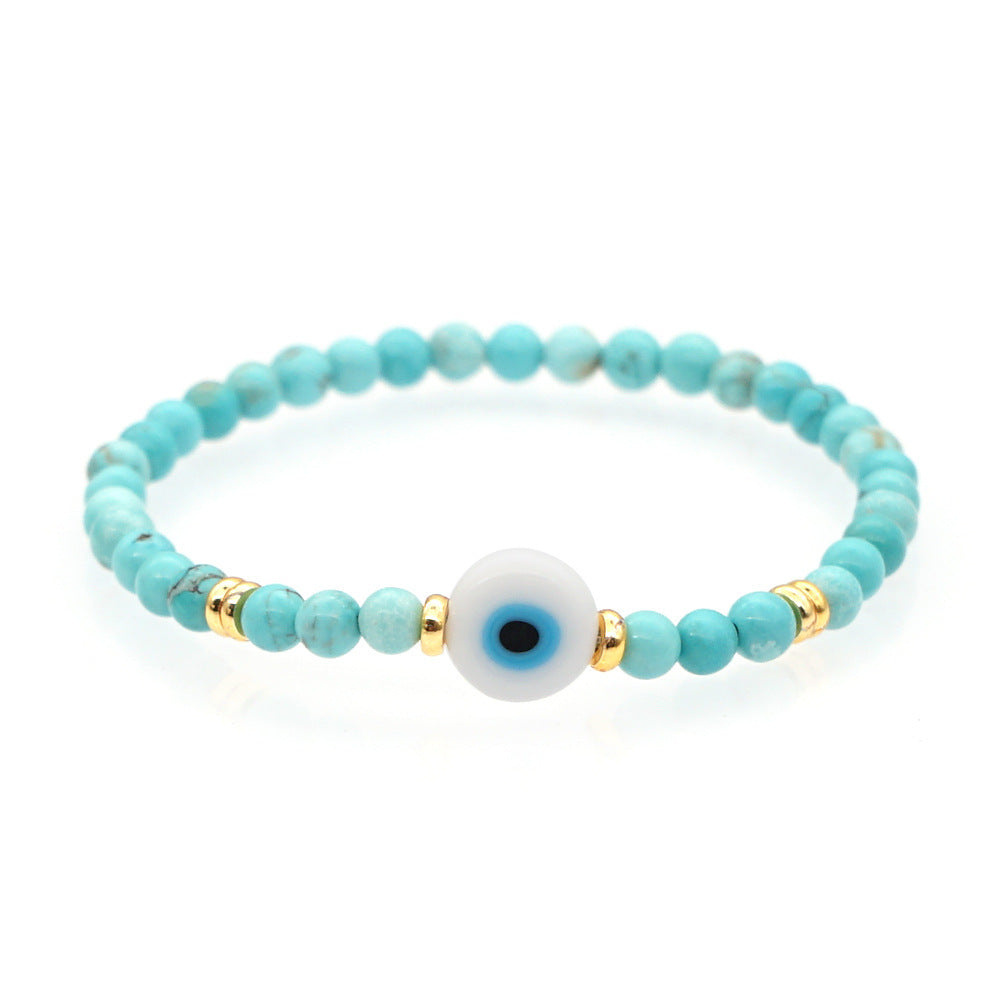 Bracelet en pierre naturelle, protection, mauvais œil - Tatum Cristal