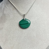 Pendentif Malachite médaillon
