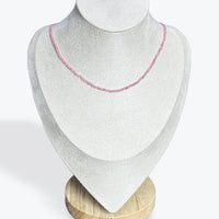 Collier Quartz Fraise Facetté