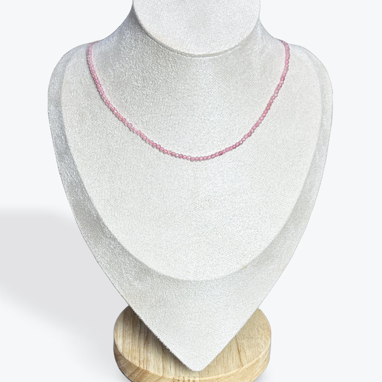 Collier Quartz Fraise Facetté
