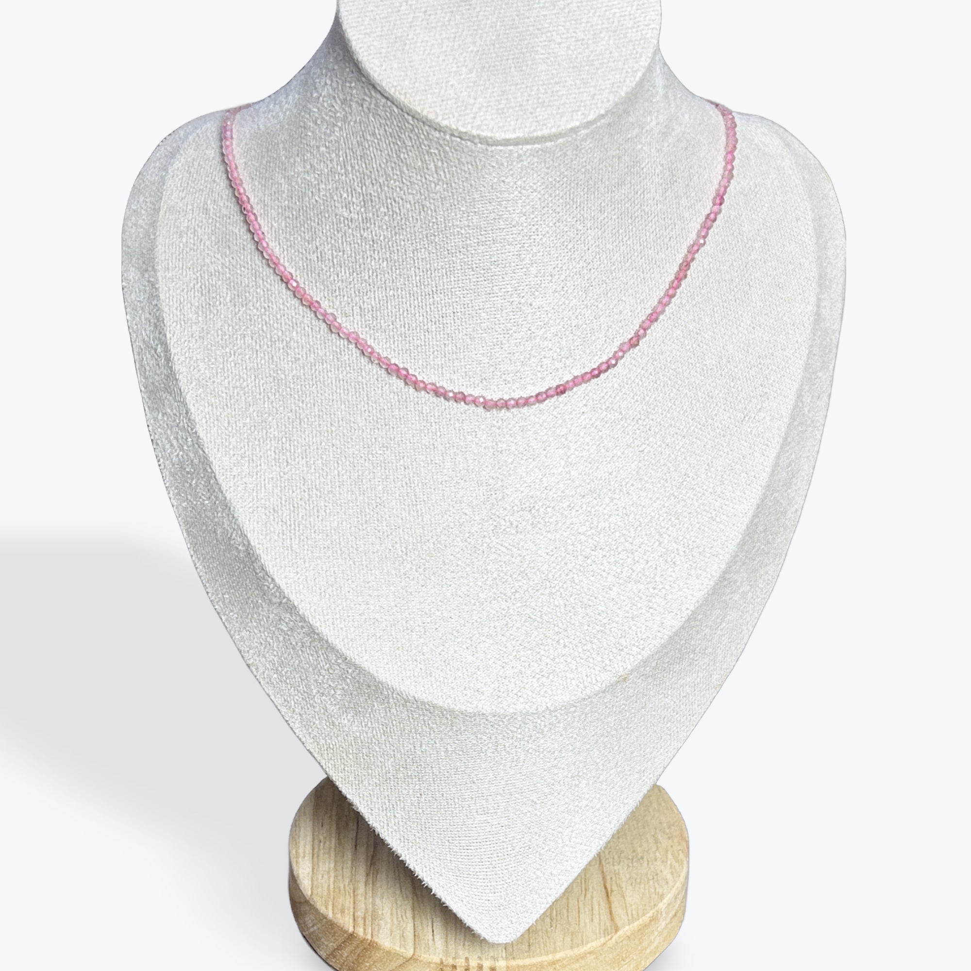 Collier Quartz Fraise Facetté - 5