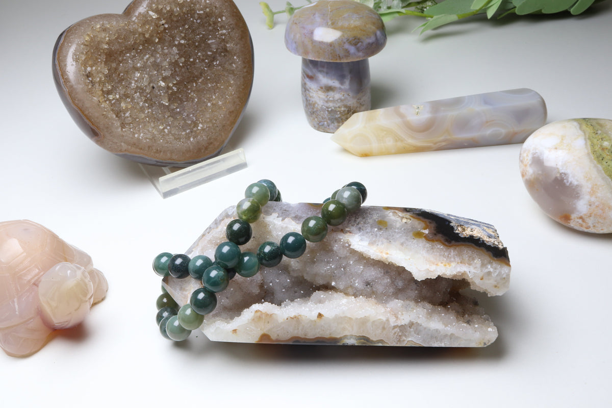 Bracelet Agate Mousse 8 mm