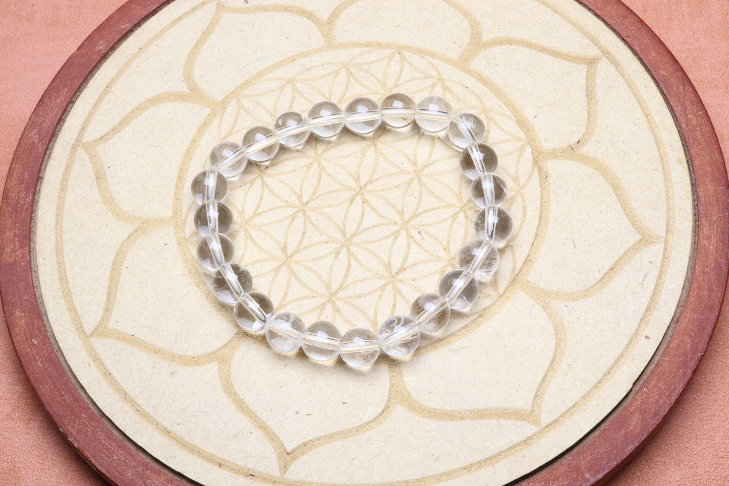 Bracelet en Cristal de Roche - Purification et Amplification 8mm