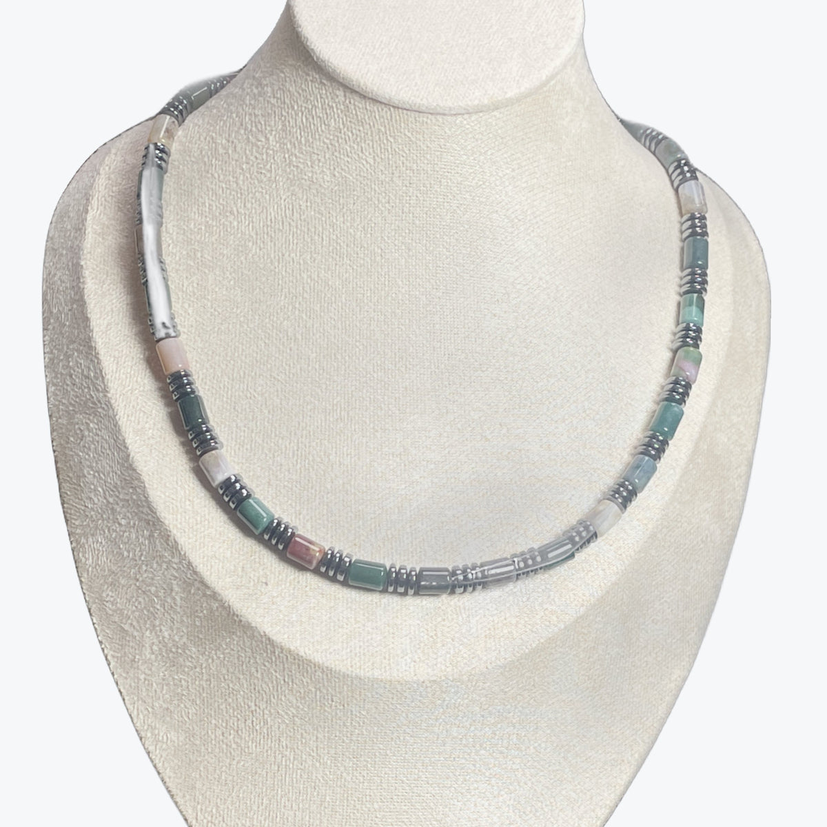 Collier Tube 6mm / fermoir acier inoxydable