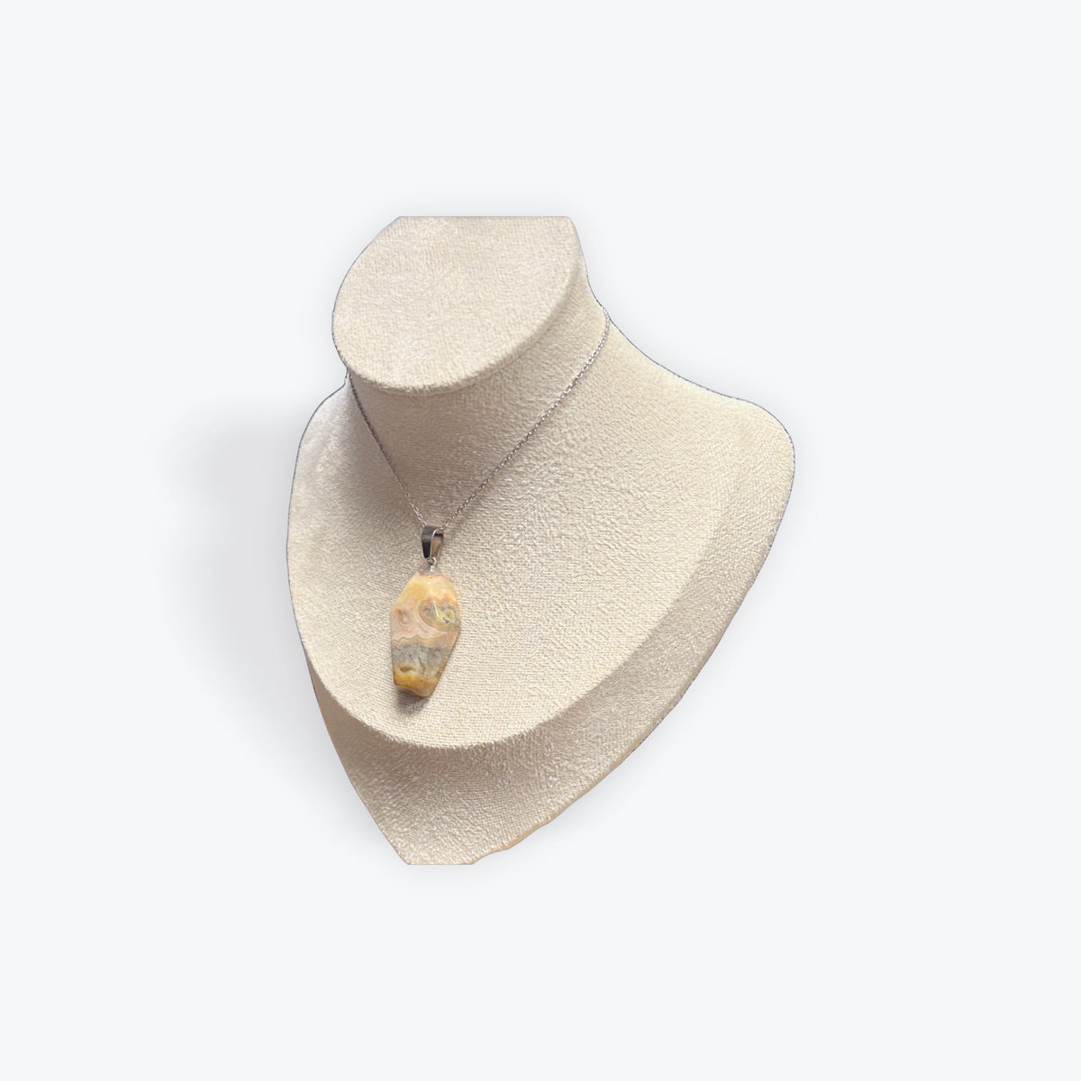 Pendentif cercueil Agate crazy lace