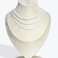 Collier Howlite Facetté