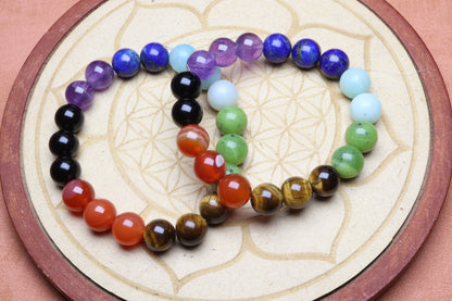 Bracelet 7 Chakras 10 mm