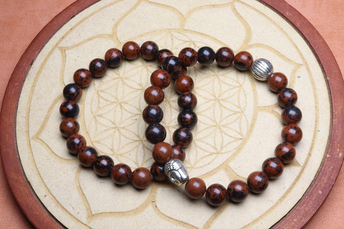 Bracelet Obsidienne Acajou