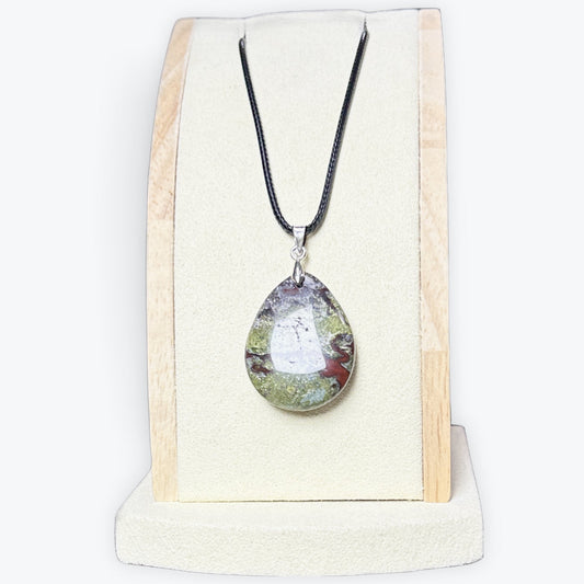 Pendentif Jaspe Sang De Dragon