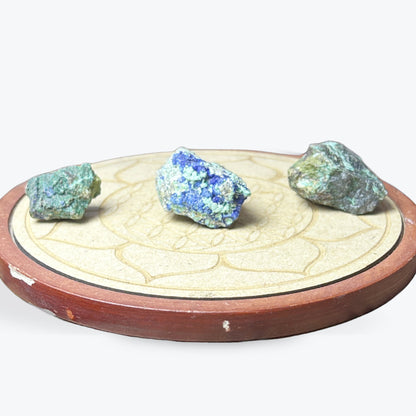 Pierre brute d'azurite-malachite - 3