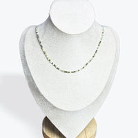 Collier Prehnite Facetté - 2