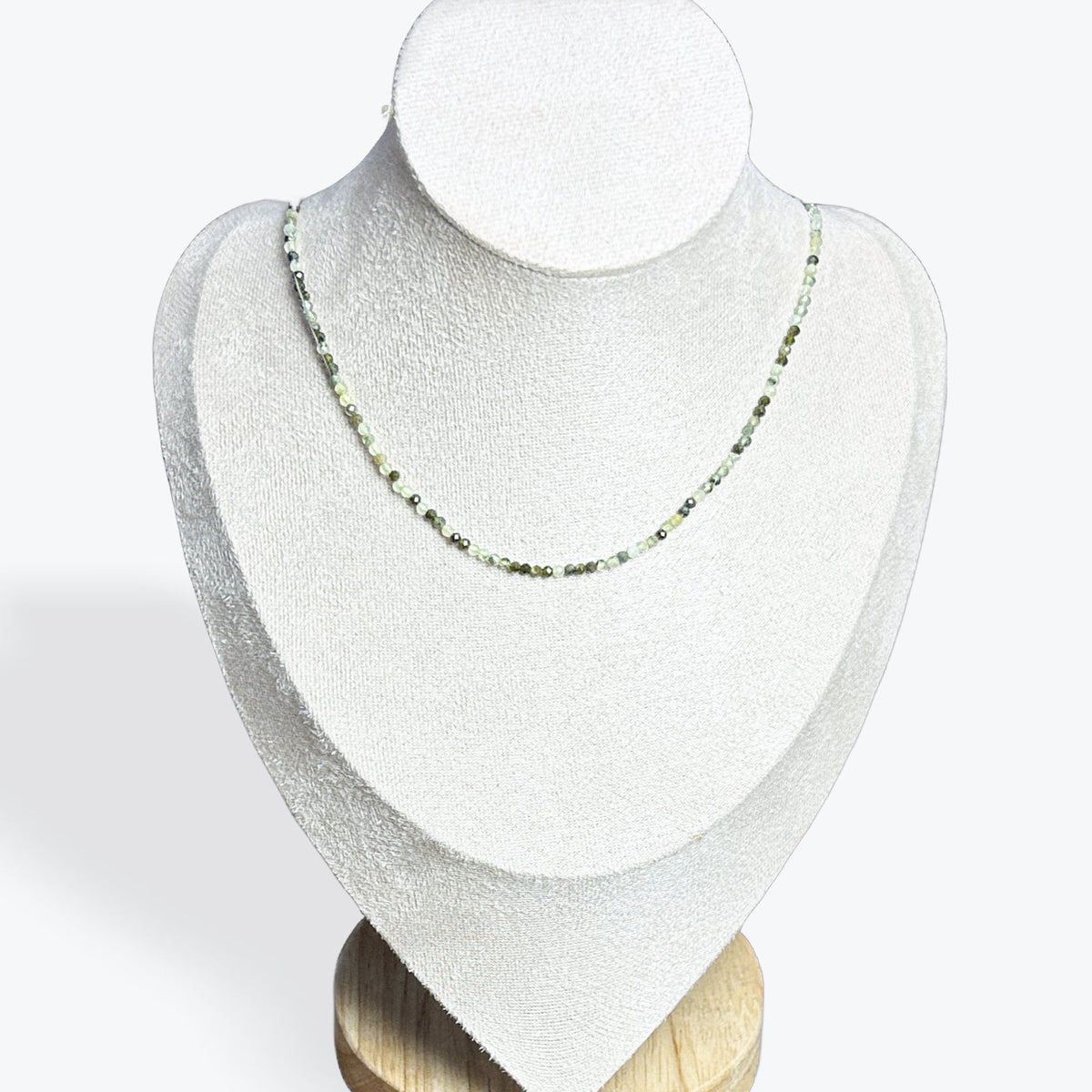Collier Prehnite Facetté - 2