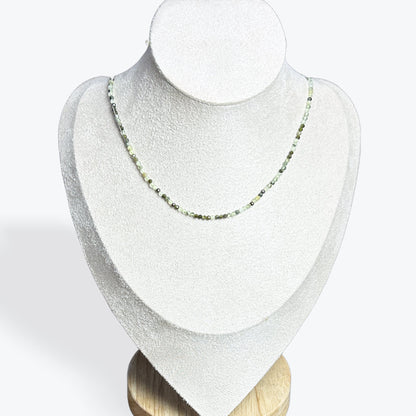 Collier Prehnite Facetté - 2