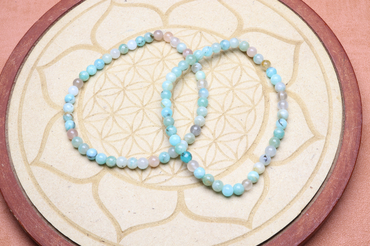 Bracelet Amazonite 4 mm