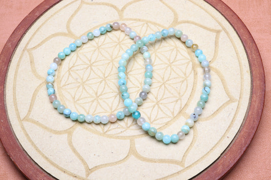 Bracelet Amazonite 4 mm