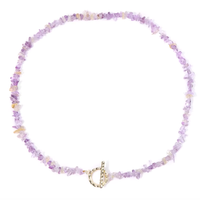 Collier Bohème Chips Pierres Naturelles — 45 cm - 2