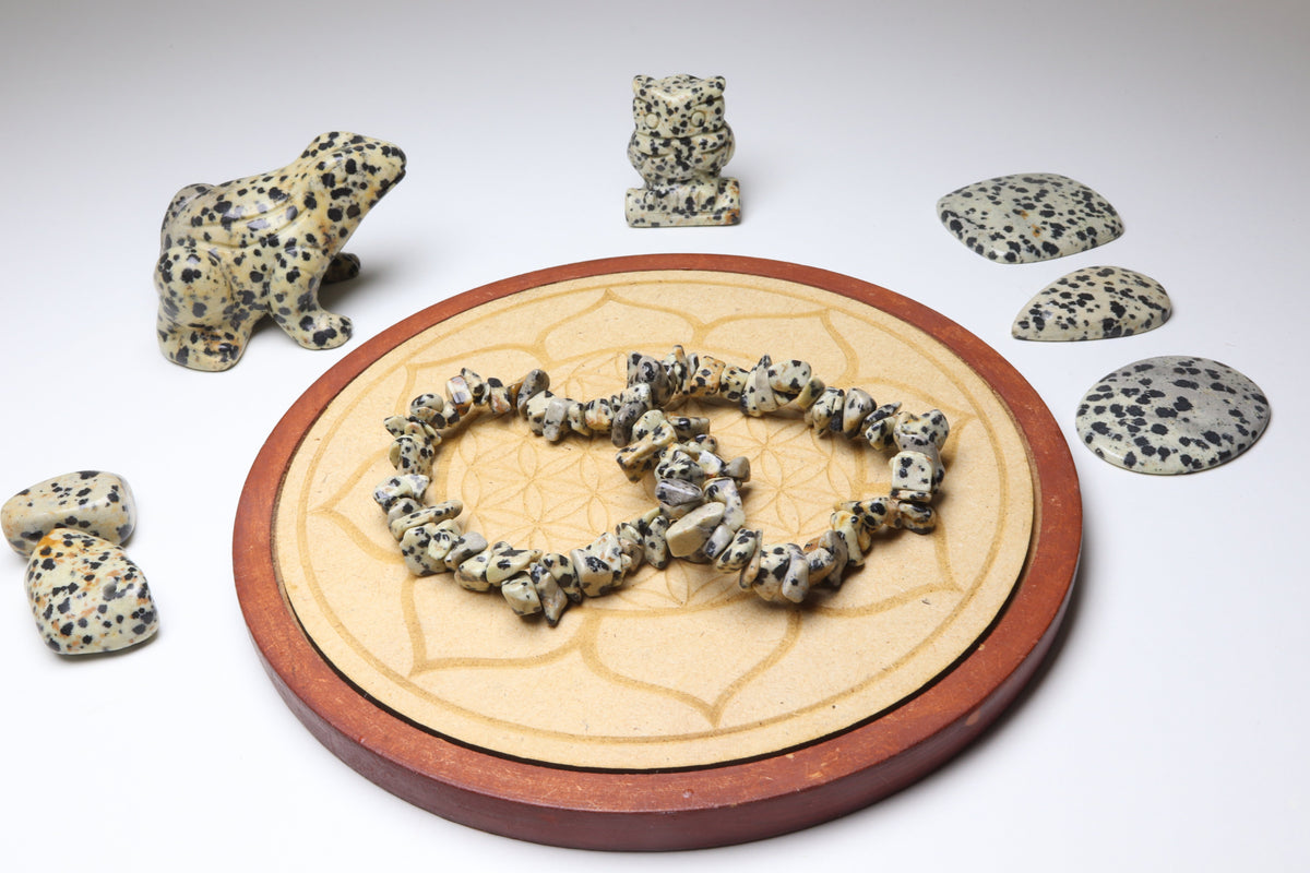 Bracelet Jaspe Dalmatien