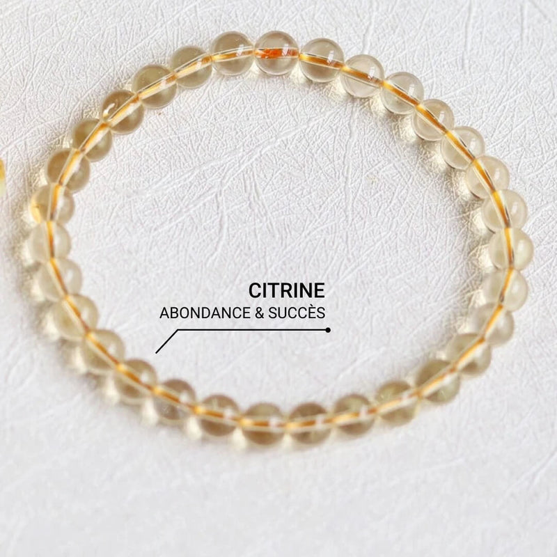 Bracelet "Éclat de Prospérité" en Citrine — Abondance et Joie - Tatum Cristal