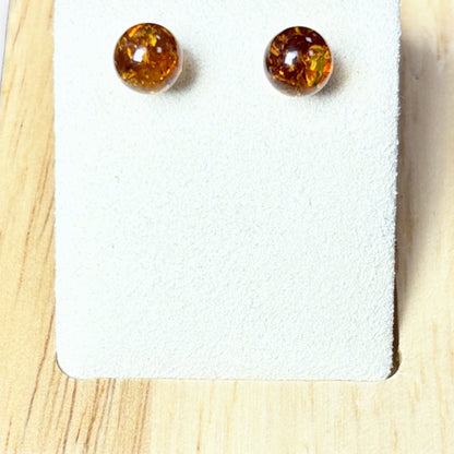 Boucle d'oreilles Ambre à puce - Argent 925 – photo 2