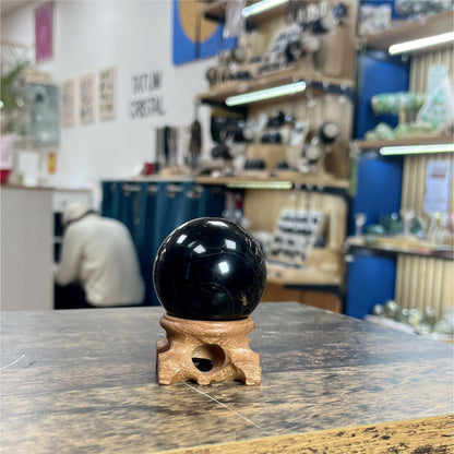 Petite sphère en Tourmaline Noire 4cm - 3