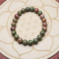 Bracelet en Unakite - Harmonie et Guérison 8mm