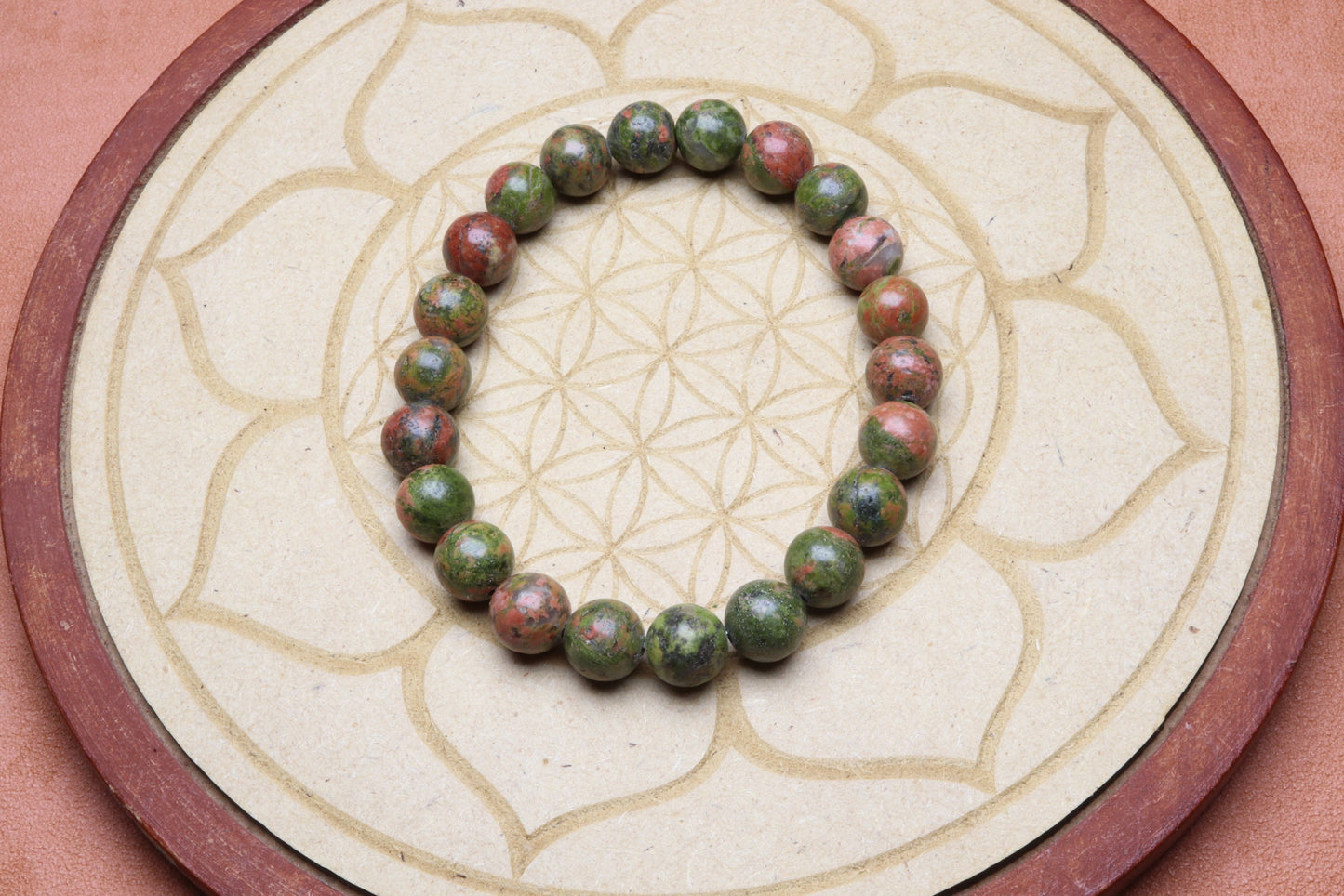 Bracelet en Unakite - Harmonie et Guérison 8mm