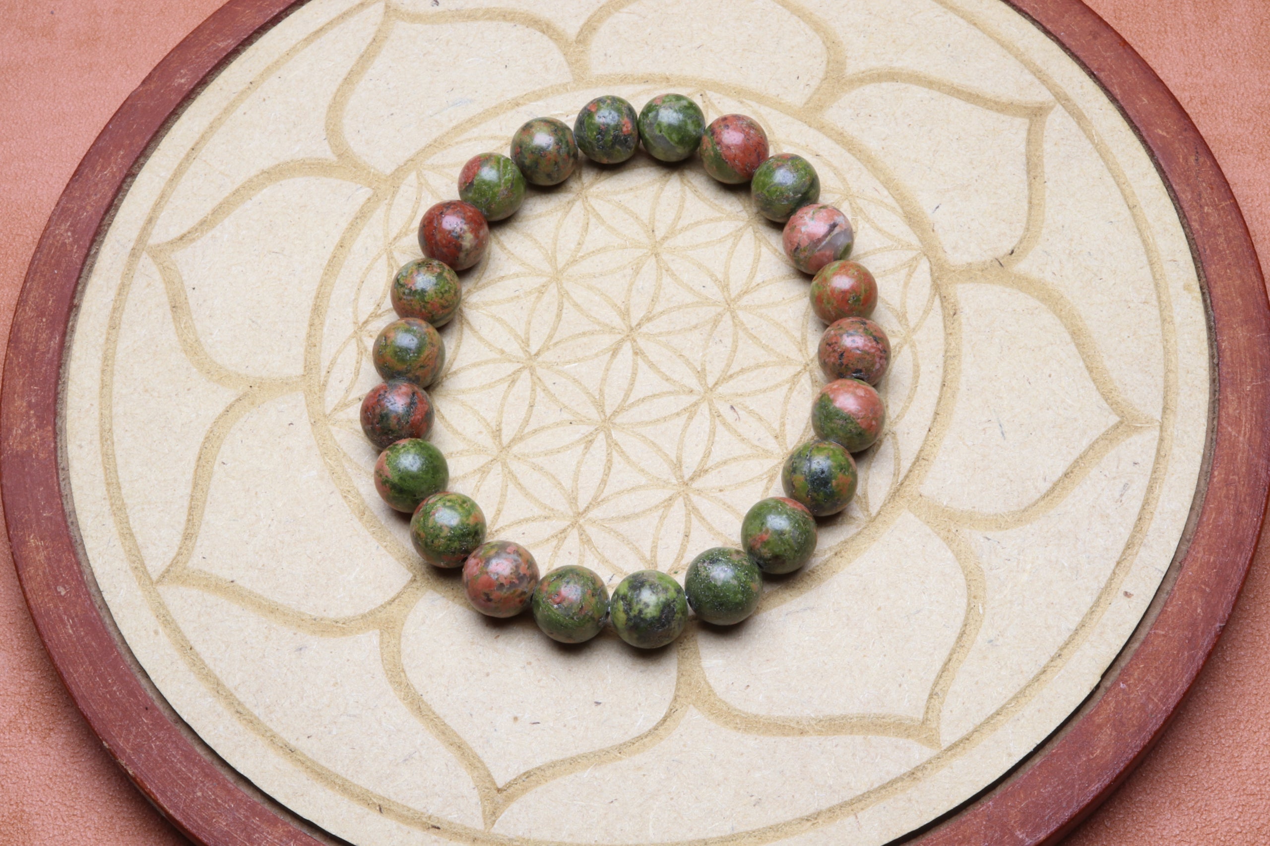 Bracelet en Unakite - Harmonie et Guérison 8mm