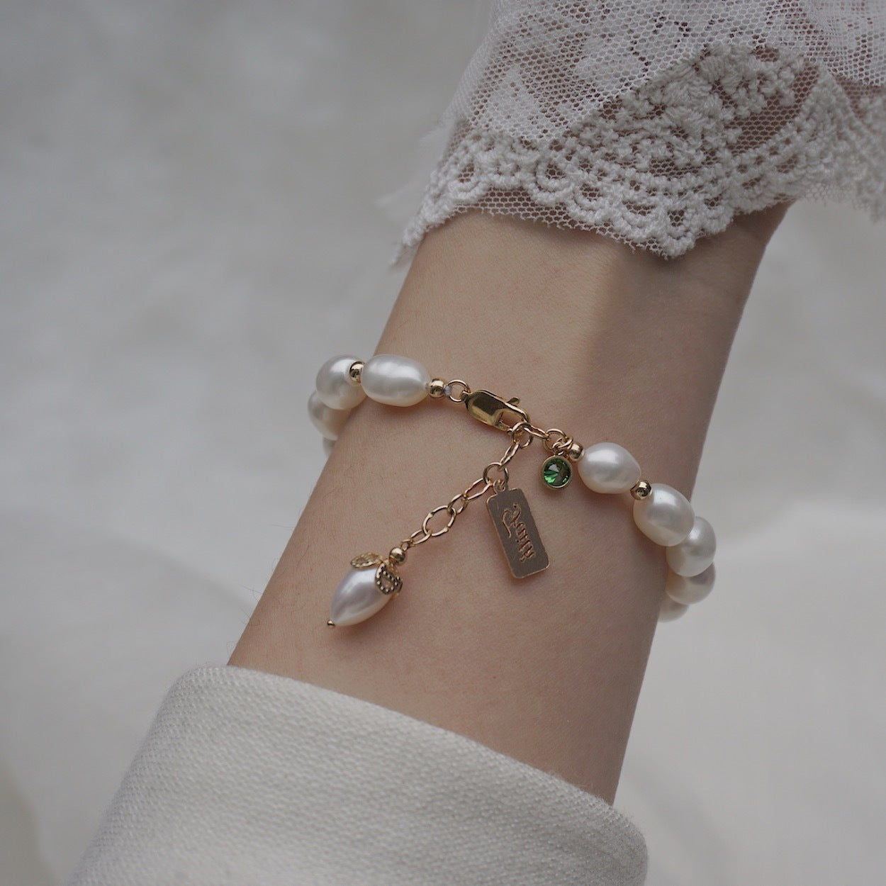 Natural Zircon Pearl Bracelet Ins Fashion Luxury Jewelry - Tatum Cristal