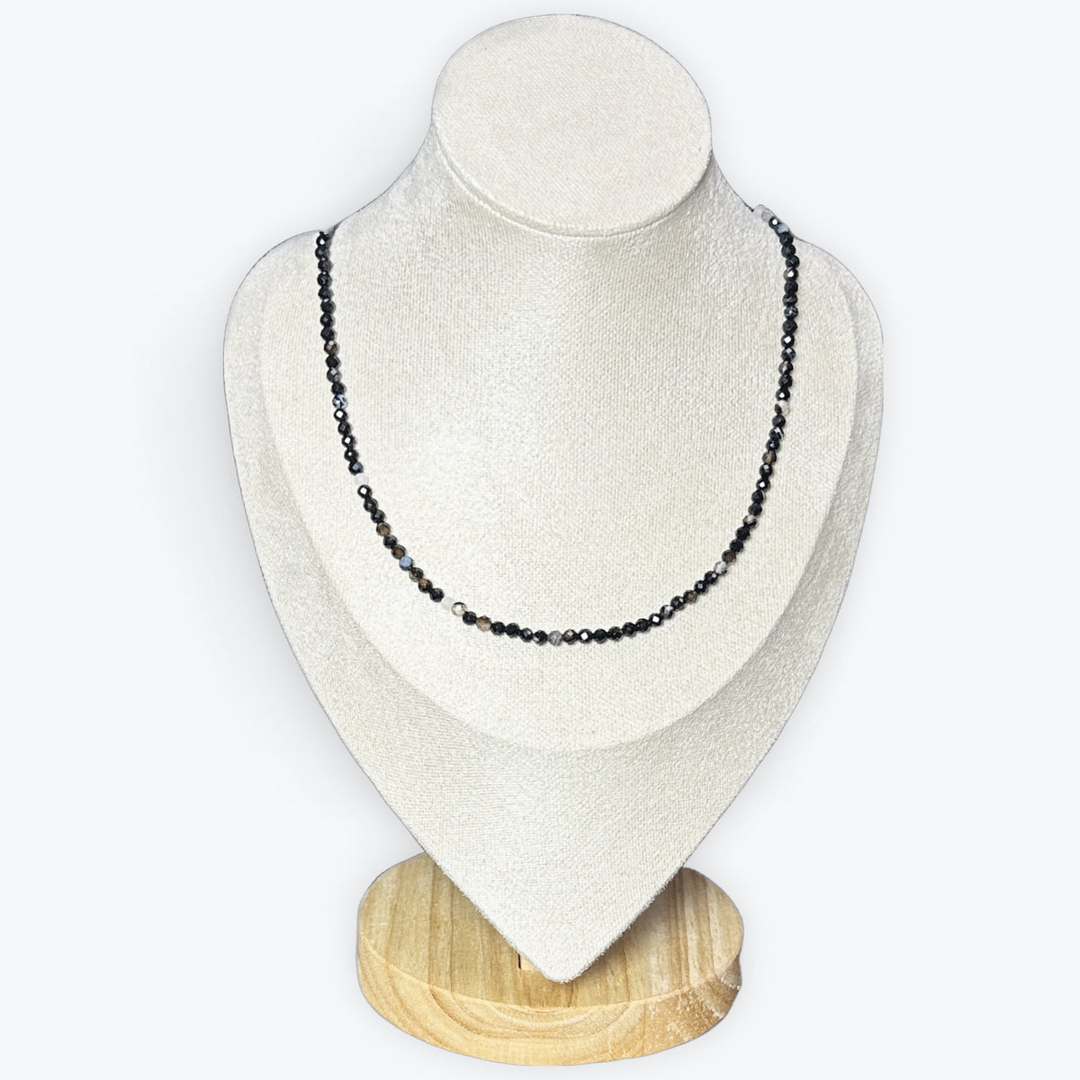 Collier onyx facetté – photo 4