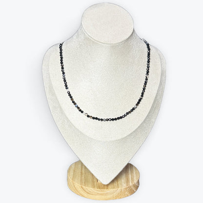Collier onyx facetté – photo 4