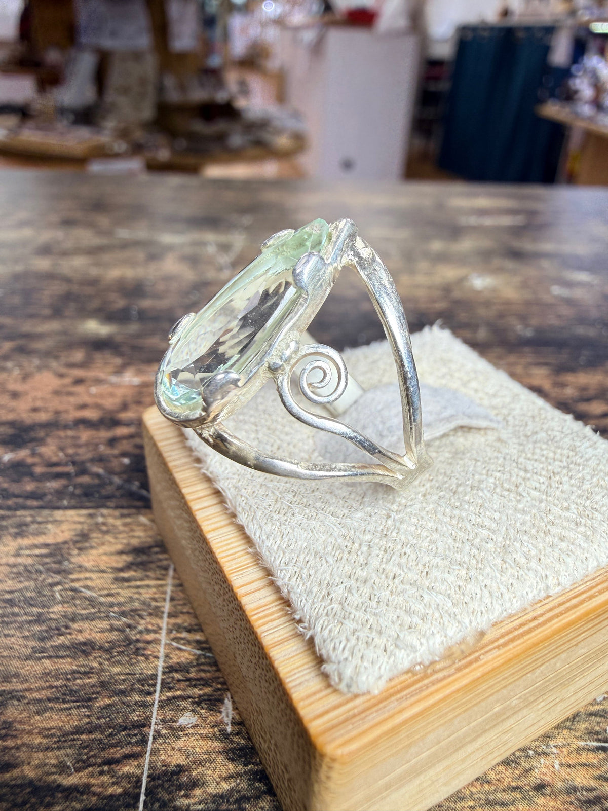 Bague aigue-marine Béryl verte