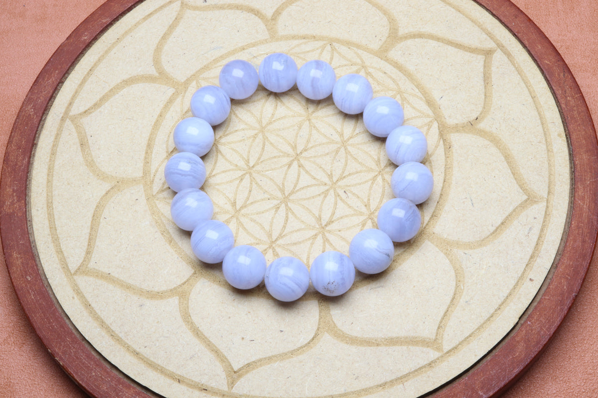 Bracelet Calcédoine bleu – photo 6