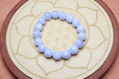 Bracelet Calcédoine bleu – photo 6