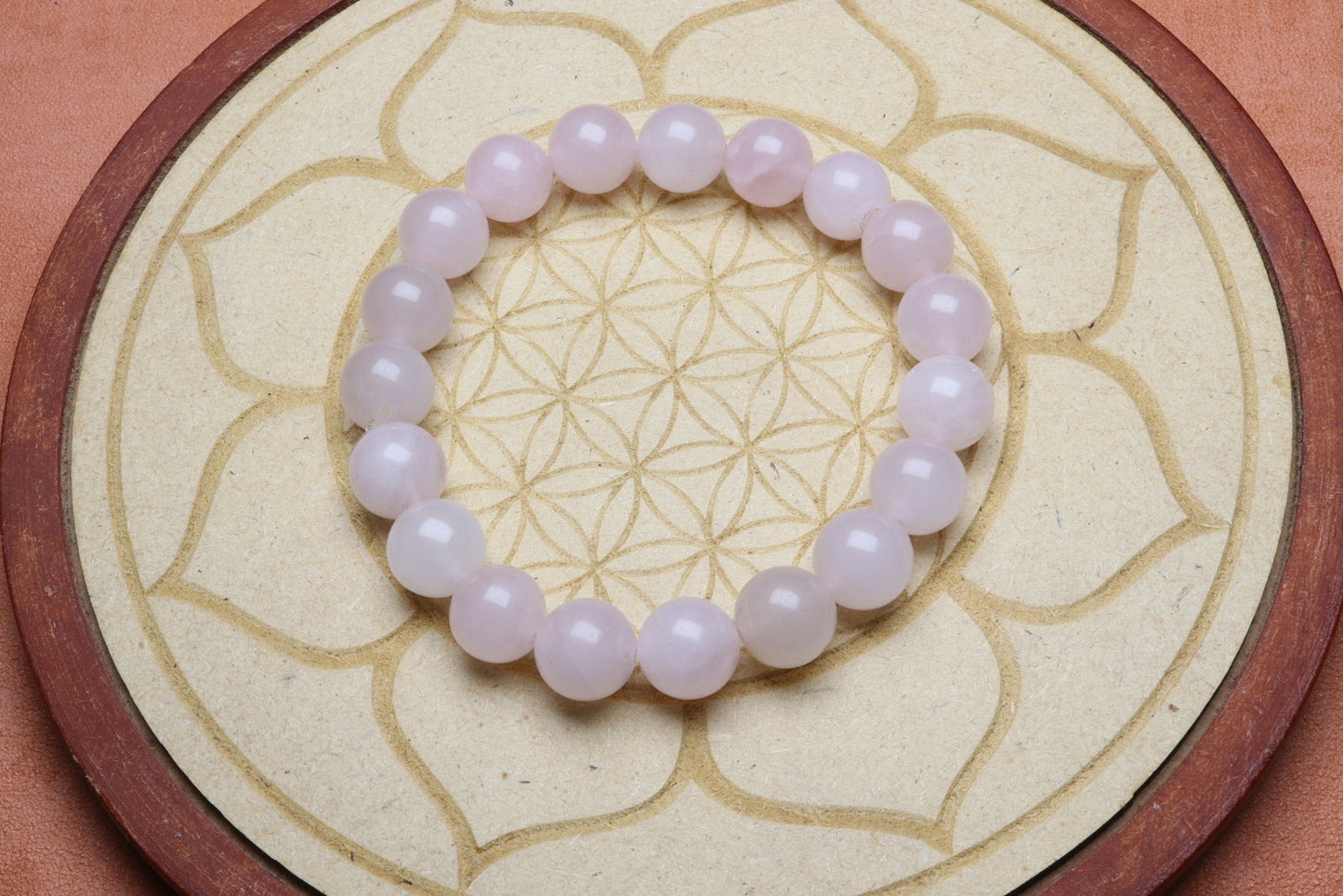 Bracelet en Quartz Rose - Amour et Harmonie 10mm