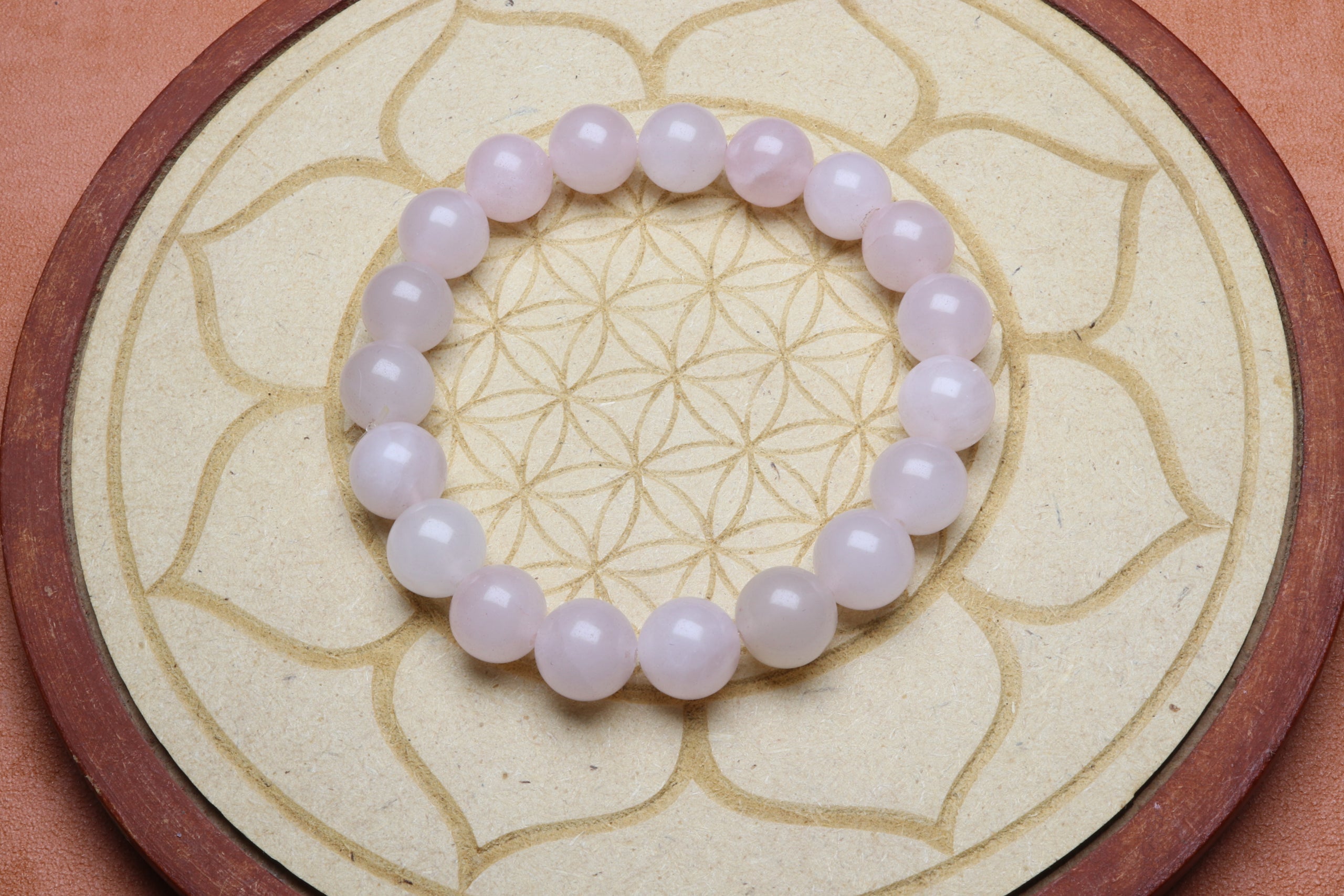 Bracelet en Quartz Rose - Amour et Harmonie 10mm
