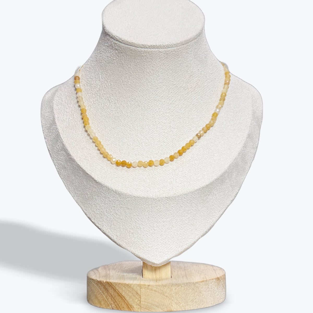 Collier Aventurine Orange facetté – photo 3